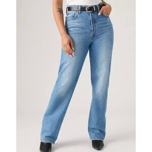 Levi's Premium Rikcage Full Length Women's 33x34 Jeans Dance Around Medium Wash